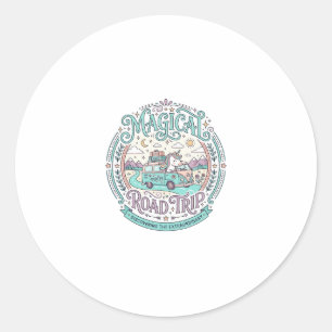 Sticker Rond T-Shirt Graphique Original Road Trip Magique Licor