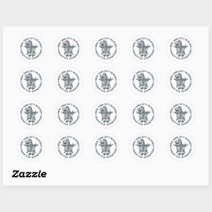 Sticker Rond T-shirt graphique rétro vintage pour skateurs de N
