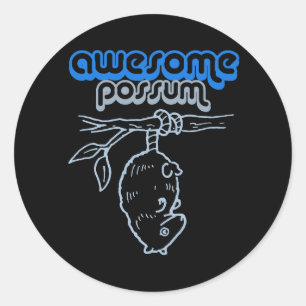 Sticker Rond T-shirt IMPRESSIONNANT d'OPOSSUM