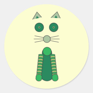 Sticker Rond T-shirt irlandais CAT