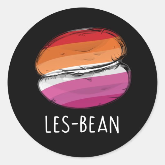 Sticker Rond T-Shirt LES-BEAN (Devant)
