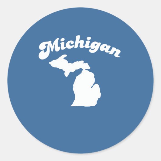 Sticker Rond T-shirt MICHIGAN STATE MOTTO (Devant)