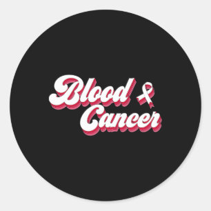 Sticker Rond T-shirt Ruban Rouge pour la sensibilisation au can