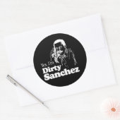 Sticker Rond T-shirt SANCHEZ 4 DIRTY (Enveloppe)