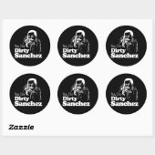 Sticker Rond T-shirt SANCHEZ 4 DIRTY (Feuille)