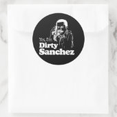 Sticker Rond T-shirt SANCHEZ 4 DIRTY (Sac)