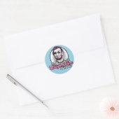 Sticker Rond T-shirt Slaybraham Lincoln (Enveloppe)