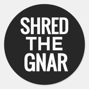 Sticker Rond T-Shirt Snowboard - Shirt Le Gnar