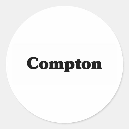 Sticker Rond T-shirts Compton Classic (Devant)