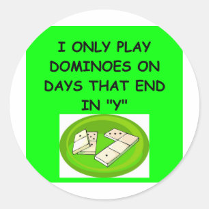 Sticker Rond T-shirts de DOMINOESgifts