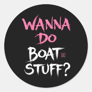 Sticker Rond T-shirts drôles de croisière pour femmes - Envie d