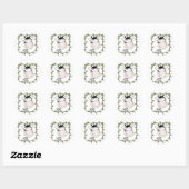 Sticker Rond T-shirts et cadeaux Baby Zebra (Feuille)