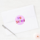 Sticker Rond T-shirts et cadeaux Big Sister (Enveloppe)