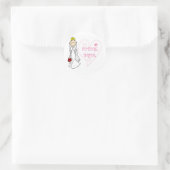 Sticker Rond T-shirts et cadeaux Blond Future Bride (Sac)