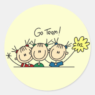 Sticker Rond T-shirts et cadeaux Cheerleading Squad
