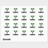 Sticker Rond T-shirts et cadeaux Cheerlef Vert (Feuille)