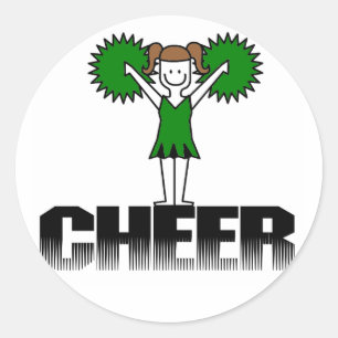 Sticker Rond T-shirts et cadeaux Cheerlef Vert