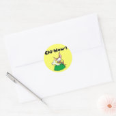 Sticker Rond T-shirts et cadeaux Chihuhua Chi-Wow (Enveloppe)