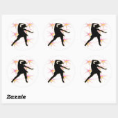 Sticker Rond T-shirts et cadeaux Dance Diva (Feuille)