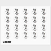 Sticker Rond T-shirts et cadeaux de base pour mineurs (Feuille)