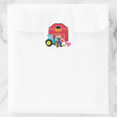 Sticker Rond T-shirts et cadeaux de basse cour (Sac)