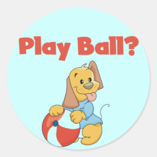 Sticker Rond T-shirts et cadeaux de boule de jeu