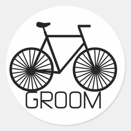 Sticker Rond T-shirts et cadeaux de chambre à vélo (Devant)