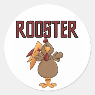 Sticker Rond T-shirts et cadeaux de coq