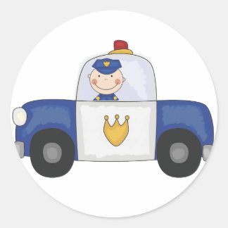Sticker Rond T-shirts et cadeaux de croisière de police