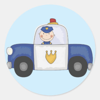 Sticker Rond T-shirts et cadeaux de croisière de police