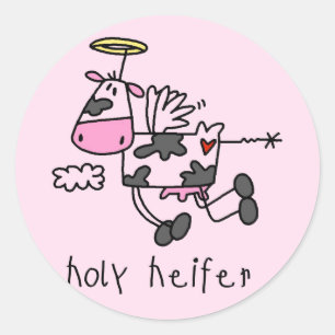 Sticker Rond T-shirts et cadeaux de Holy Heifer