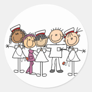 Sticker Rond T-shirts et cadeaux de la Semaine des infirmières