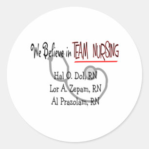 Sticker Rond T-shirts et cadeaux de l'infirmière