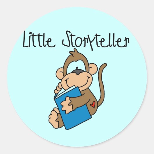Sticker Rond T-shirts et cadeaux de Little Storyteller (Devant)