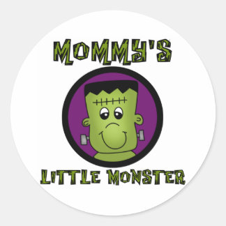 Sticker Rond T-shirts et cadeaux de maman Little Monster