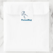 Sticker Rond T-shirts et cadeaux de parachute. (Sac)