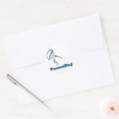 Sticker Rond T-shirts et cadeaux de parachute. (Enveloppe)