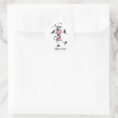 Sticker Rond T-shirts et cadeaux de vache folle (Sac)