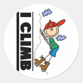 Sticker Rond T-shirts et cadeaux d'Escalades de roche