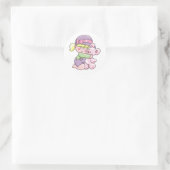 Sticker Rond T-shirts et cadeaux d'ours pour filles (Sac)