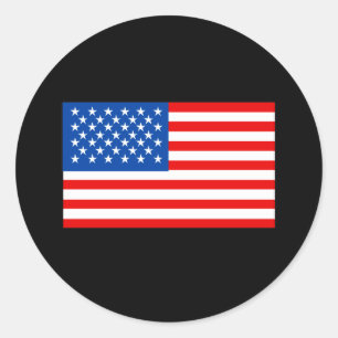 Sticker Rond T-shirts et cadeaux du drapeau américain