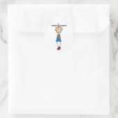 Sticker Rond T-shirts et cadeaux Exercice Traction (Sac)