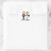 Sticker Rond T-shirts et cadeaux Forever Together (Sac)