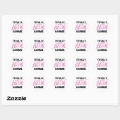 Sticker Rond T-shirts et cadeaux Gammie Pink totalement géniaux (Feuille)
