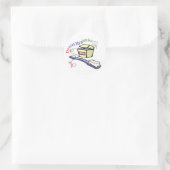 Sticker Rond T-shirts et cadeaux hygiénistes (Sac)
