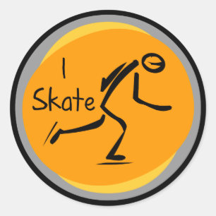 Sticker Rond T-shirts et cadeaux I Patinage