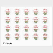 Sticker Rond T-shirts et cadeaux Little Sweetie (Feuille)