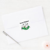 Sticker Rond T-shirts et cadeaux Loves Tickles (Enveloppe)