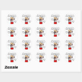 Sticker Rond T-shirts et cadeaux Mariages (Feuille)