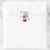 Sticker Rond T-shirts et cadeaux Mariages (Sac)